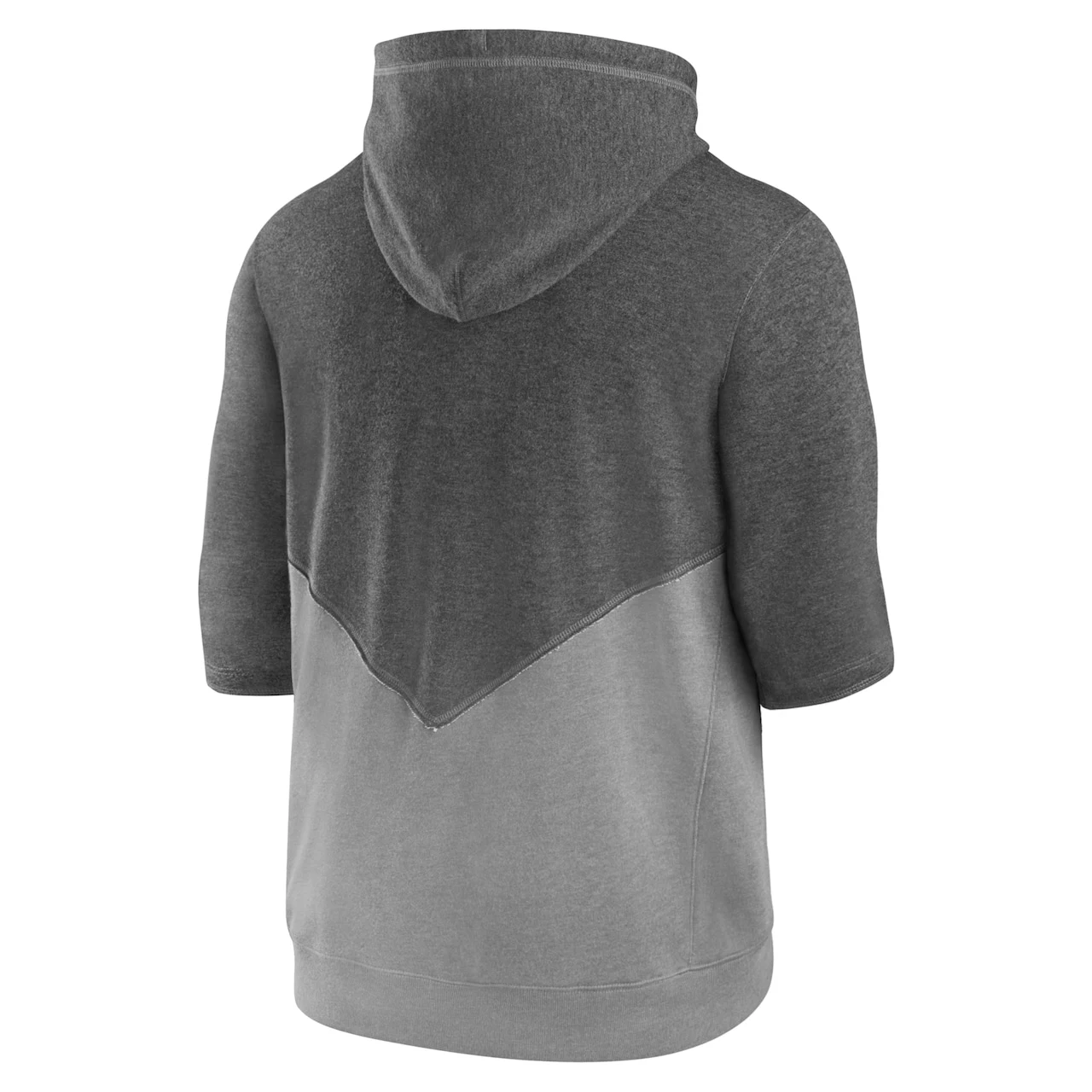 Men's Cleveland Guardians Nike Heathered Charcoal/Heathered Gray Team Modern Arch 3/4 Sleeve Pullover Hoodie - Image 3