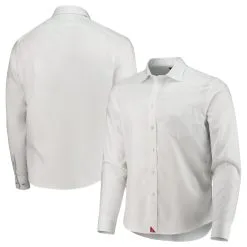 Atlanta Braves UNTUCKit Button-Up Long Sleeve Shirt - White