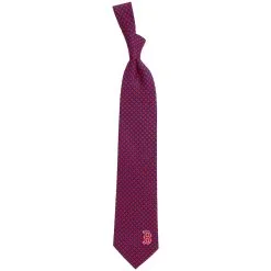 Eagles Wings Men's Boston Red Sox Diamante Print Silk Tie