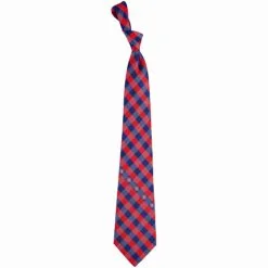 Eagles Wings Men's Chicago Cubs Woven Checkered Tie