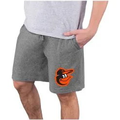 Men's Baltimore Orioles Concepts Sport Charcoal Quest Knit Jam Shorts