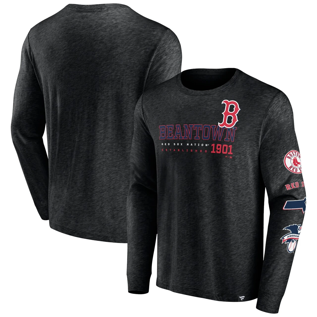 Men's Boston Red Sox Fanatics Branded Black High Whip Pitcher Long Sleeve T-Shirt