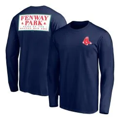 Men's Boston Red Sox Fanatics Branded Navy Hometown Collection Fenway Park Long Sleeve T-Shirt