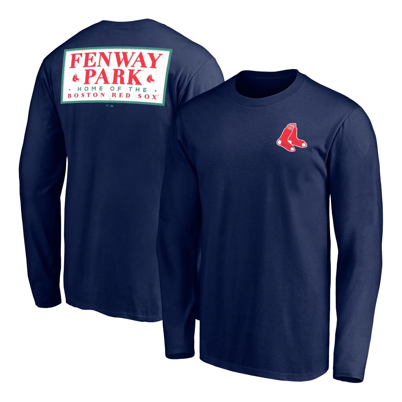 Men's Boston Red Sox Fanatics Branded Navy Hometown Collection Fenway Park Long Sleeve T-Shirt