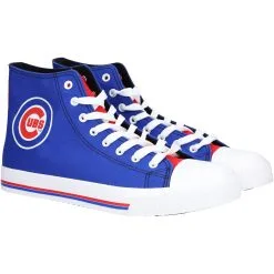 Men's Chicago Cubs FOCO High Top Canvas Sneakers