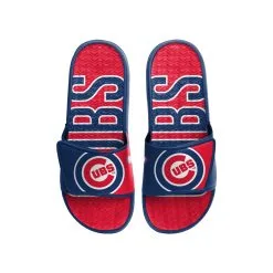 Men's Chicago Cubs FOCO Logo Gel Slide Sandals