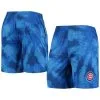 Men's Chicago Cubs FOCO Royal Tie-Dye Training Shorts