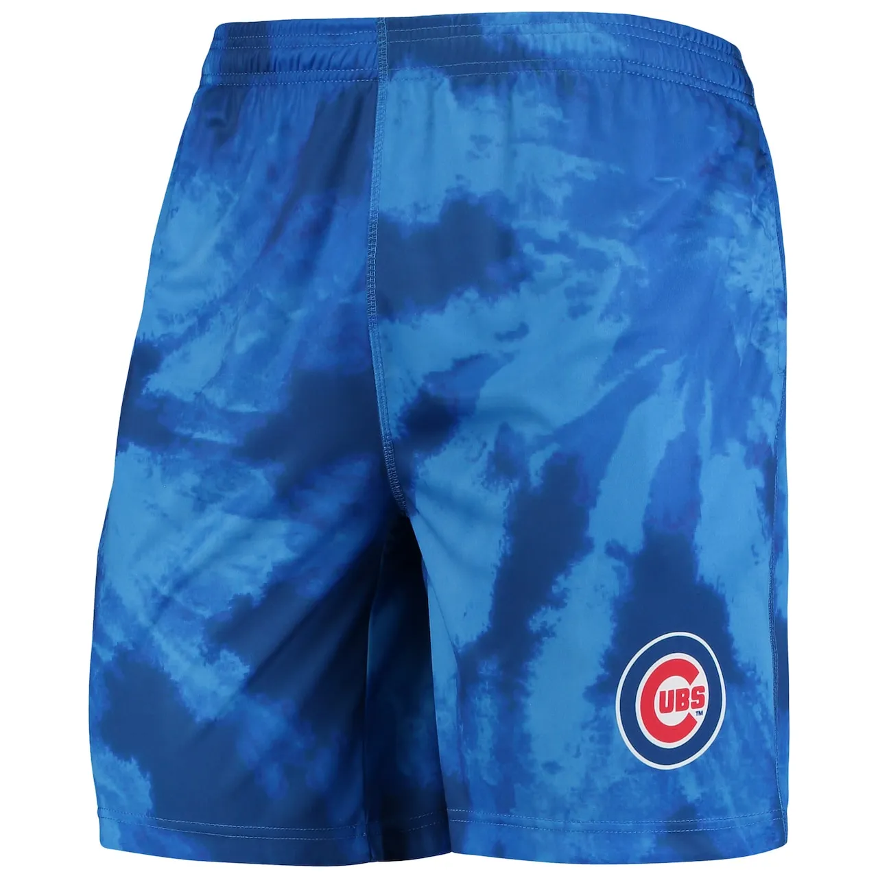 Men's Chicago Cubs FOCO Royal Tie-Dye Training Shorts - Image 2