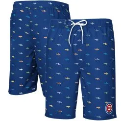 Men's Chicago Cubs G-III Sports By Carl Banks Royal Anchor Swim Trunks