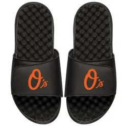 Men's Baltimore Orioles ISlide Black Alternate Logo Slide Sandals