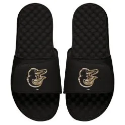 Men's Baltimore Orioles ISlide Black Camo Logo Slide Sandals