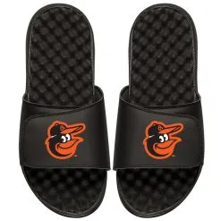 Men's Baltimore Orioles ISlide Black Primary Logo Slide Sandals