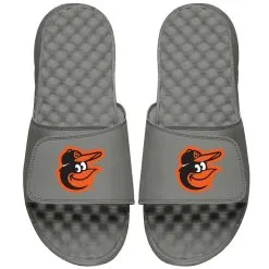 Men's Baltimore Orioles ISlide Gray Primary Logo Slide Sandals