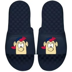 Men's Atlanta Braves ISlide Navy Mascot Slide Sandals