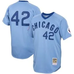 Men's Chicago Cubs Bruce Sutter Mitchell & Ness Light Blue Road 1976 Cooperstown Collection Authentic Jersey