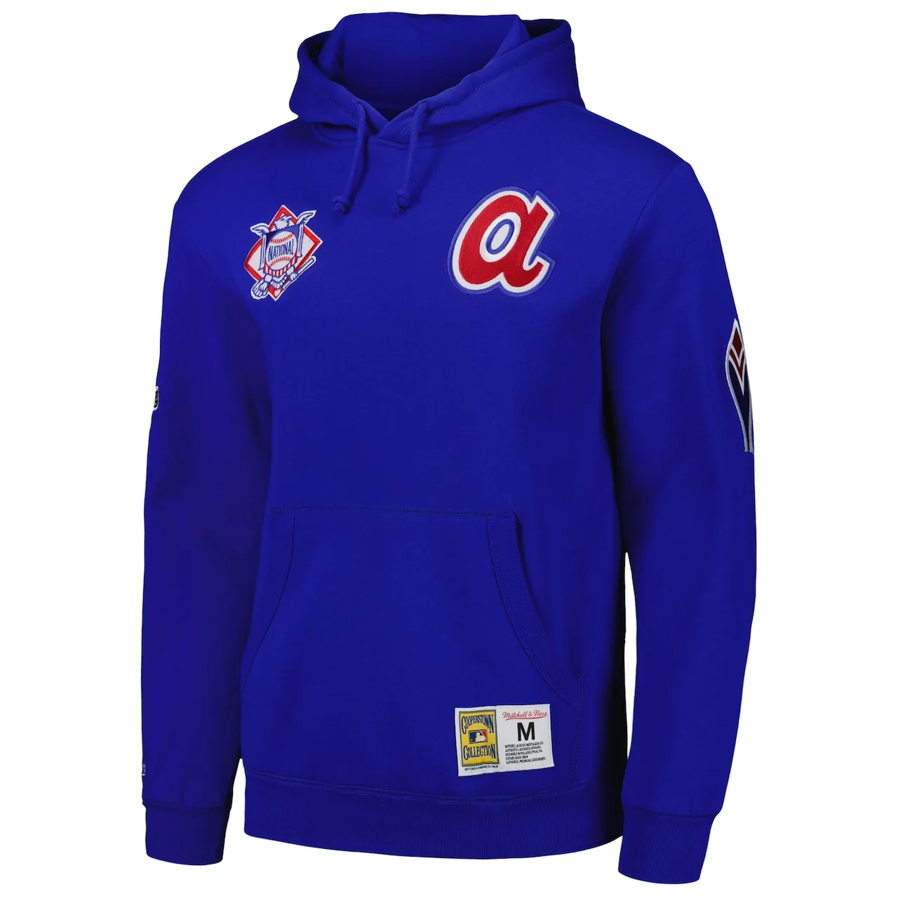 Men's Atlanta Braves Mitchell & Ness Royal City Collection Pullover Hoodie - Image 2