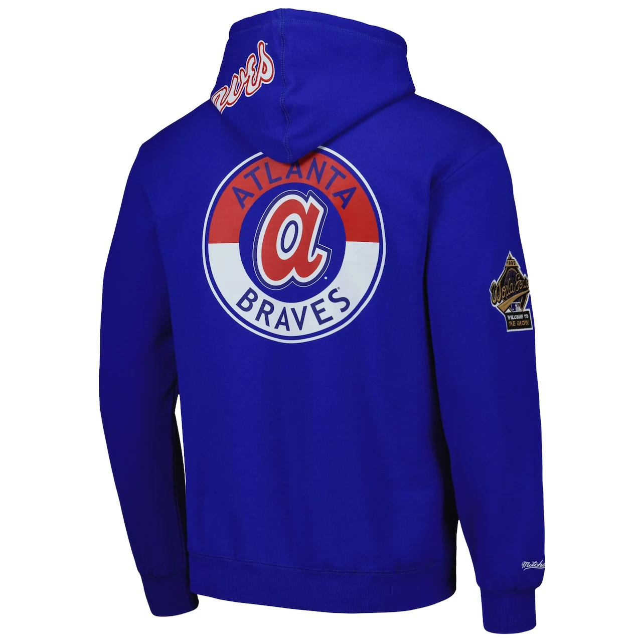 Men's Atlanta Braves Mitchell & Ness Royal City Collection Pullover Hoodie - Image 3