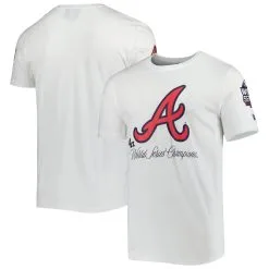 Men's Atlanta Braves New Era White Historical Championship T-Shirt