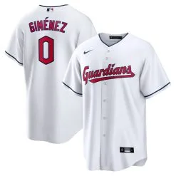 Men's Cleveland Guardians Andrés Giménez Nike White Home Replica Player Jersey