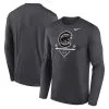 Men's Chicago Cubs Nike Anthracite Icon Legend Performance Long Sleeve T-Shirt