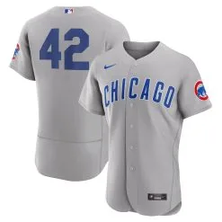 Men's Chicago Cubs Nike Gray 2023 Jackie Robinson Day Authentic Jersey
