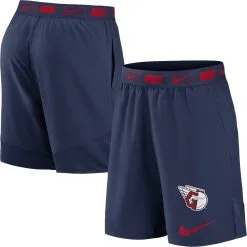 Men's Nike Navy Cleveland Guardians Primetime Logo Performance Shorts