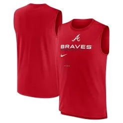 Men's Atlanta Braves Nike Red Exceed Performance Tank Top