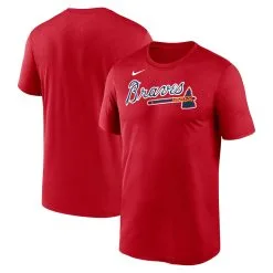 Men's Atlanta Braves Nike Red New Legend Wordmark T-Shirt