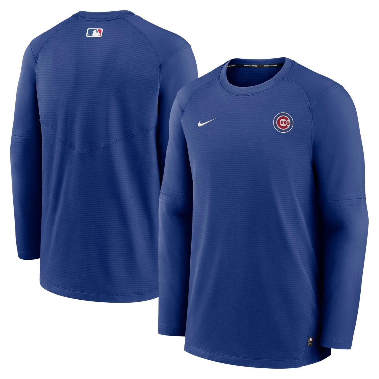 Men's Chicago Cubs Nike Royal Authentic Collection Logo Performance Long Sleeve T-Shirt