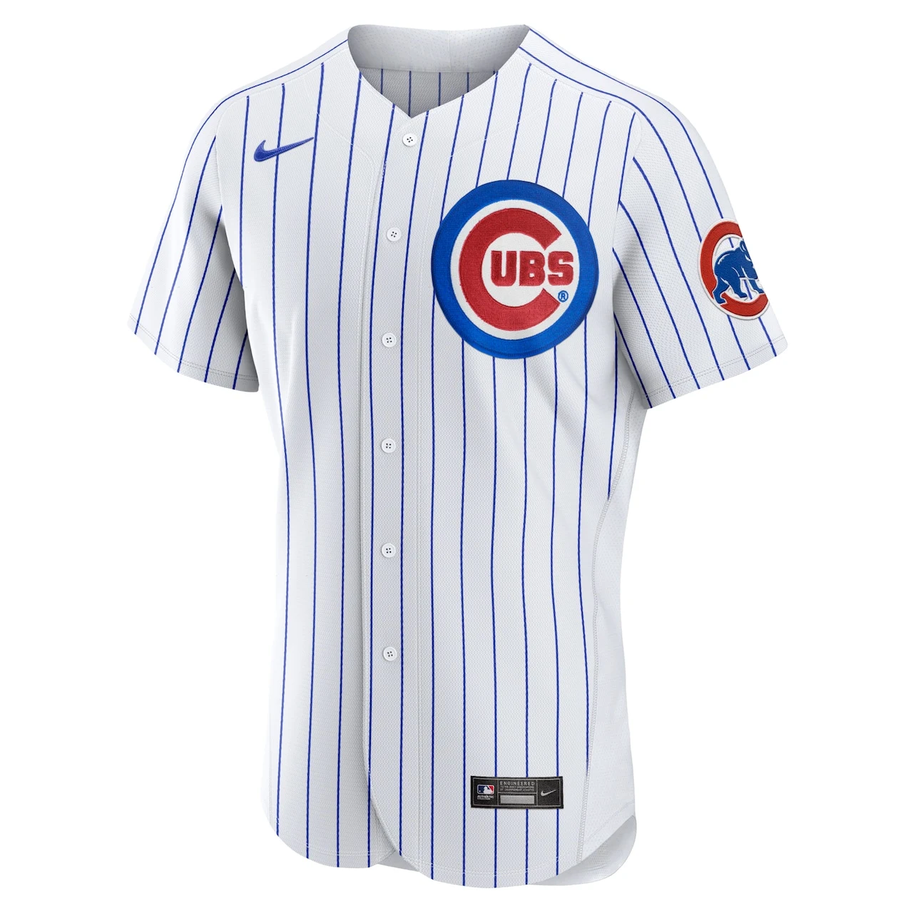 Men's Chicago Cubs Nike White Home Authentic Custom Jersey - Image 2