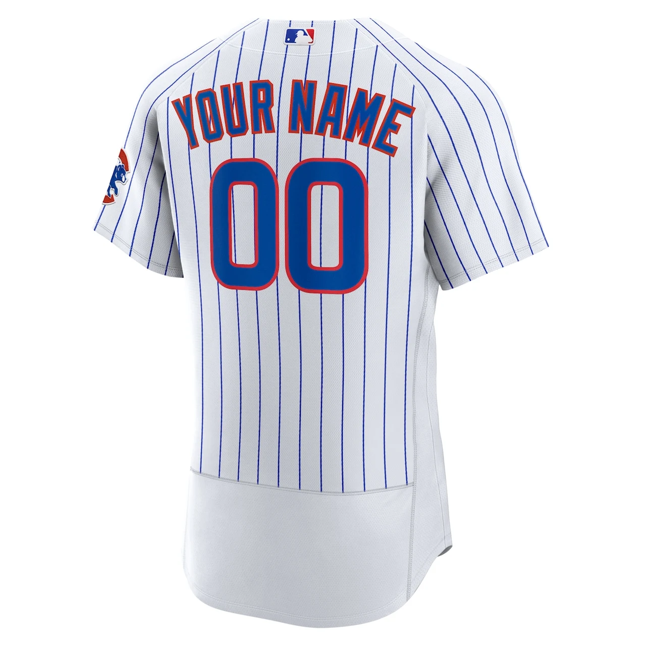Men's Chicago Cubs Nike White Home Authentic Custom Jersey - Image 3