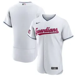 Men's Cleveland Guardians Nike White Home Authentic Team Jersey
