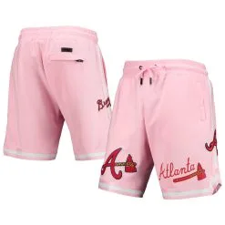 Men's Atlanta Braves Pro Standard Pink Logo Club Shorts