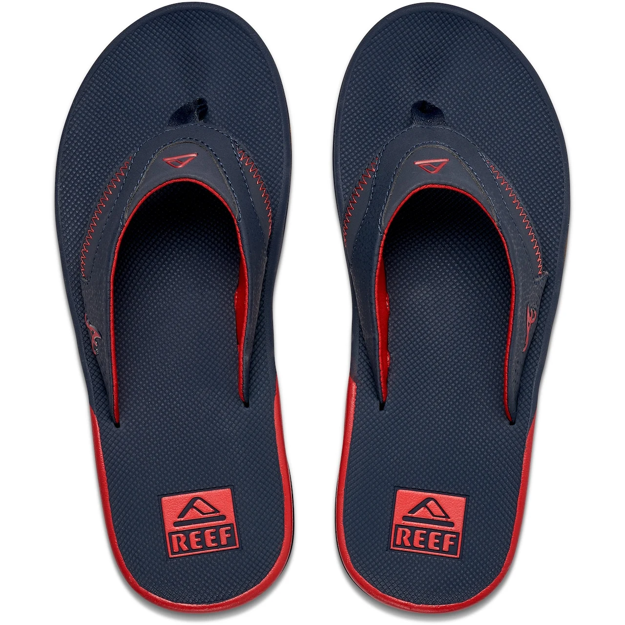 Men's Atlanta Braves REEF Fanning Bottle Opener Sandals - Image 2