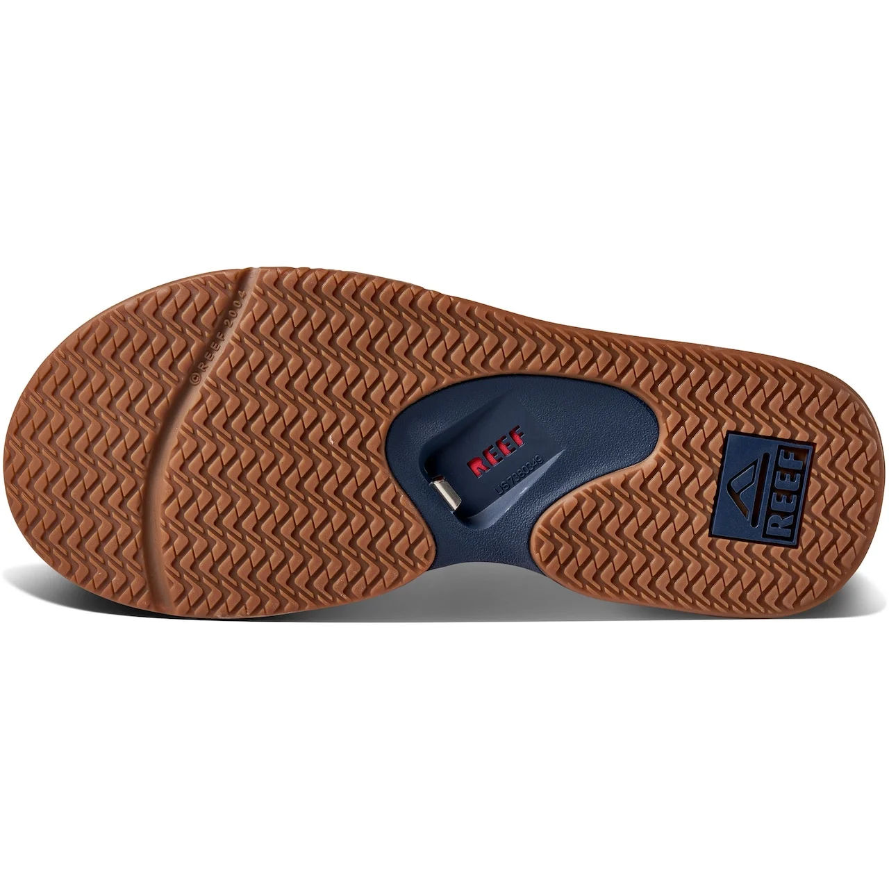 Men's Atlanta Braves REEF Fanning Bottle Opener Sandals - Image 4