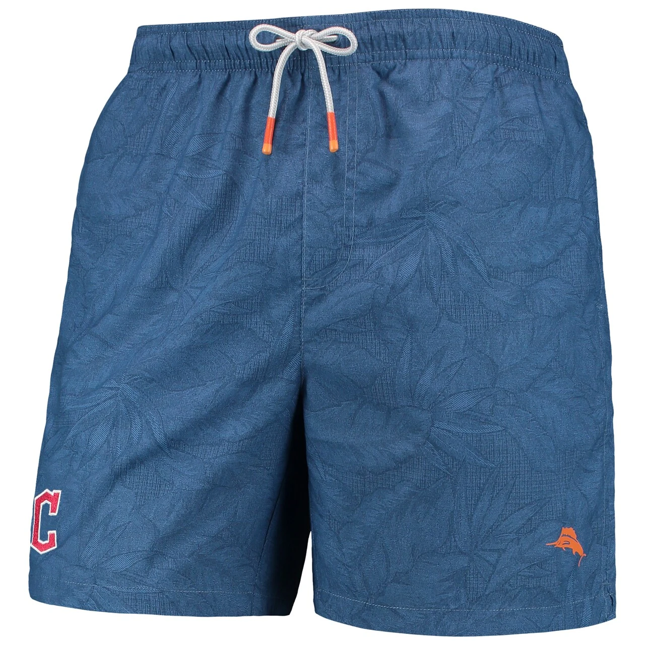 Men's Cleveland Guardians Tommy Bahama Navy Naples Layered Leaves Swim Trunks - Image 2